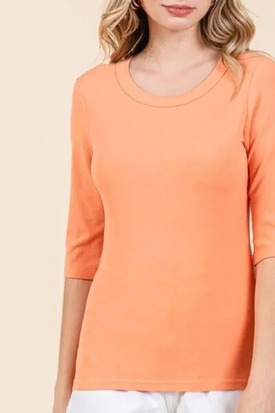 Hazel Blues® |  Mittoshop Round Neck Half Sleeve T-Shirt