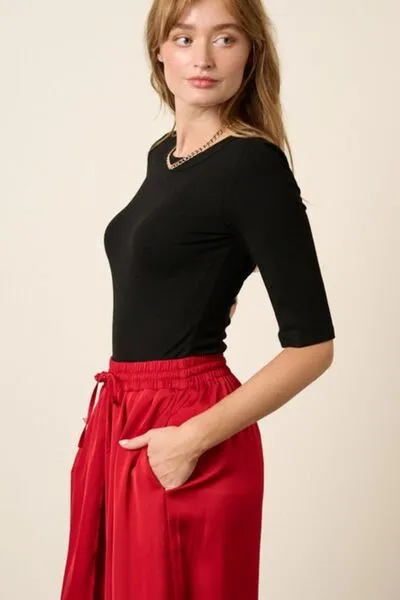 Hazel Blues® |  Mittoshop Round Neck Half Sleeve T-Shirt