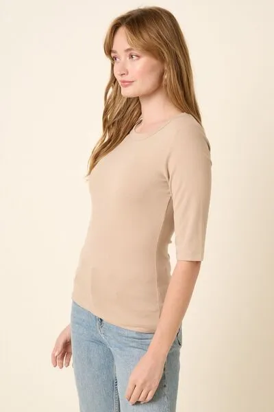 Hazel Blues® |  Mittoshop Round Neck Half Sleeve T-Shirt
