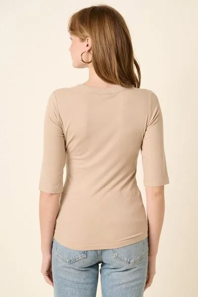 Hazel Blues® |  Mittoshop Round Neck Half Sleeve T-Shirt