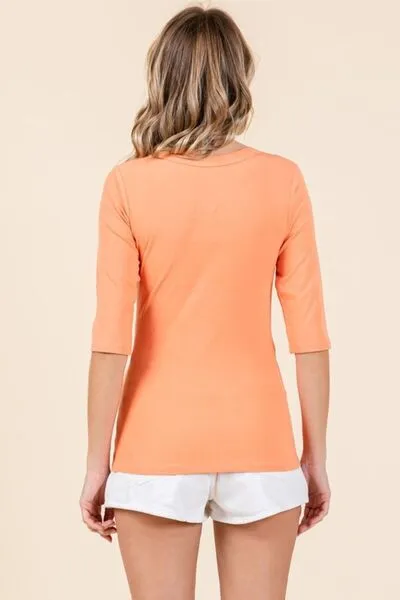 Hazel Blues® |  Mittoshop Round Neck Half Sleeve T-Shirt