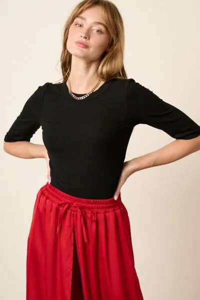Hazel Blues® |  Mittoshop Round Neck Half Sleeve T-Shirt