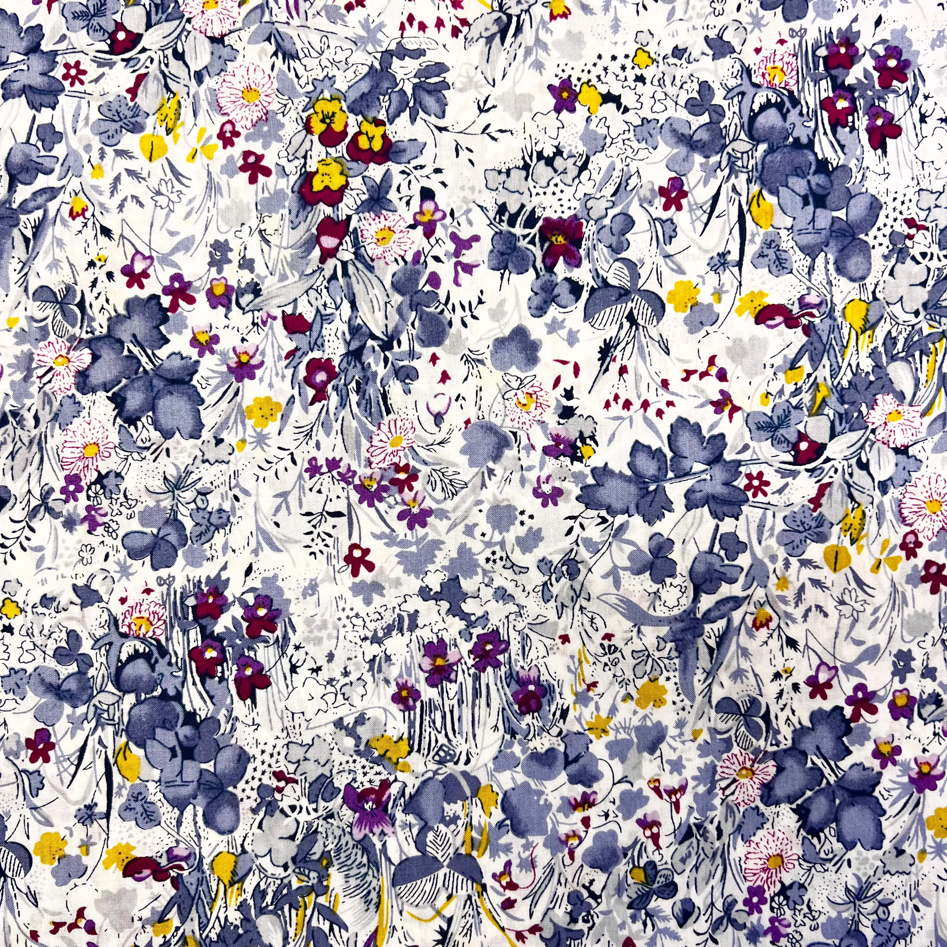 Hyacinth Field Cotton Lawn - Copen