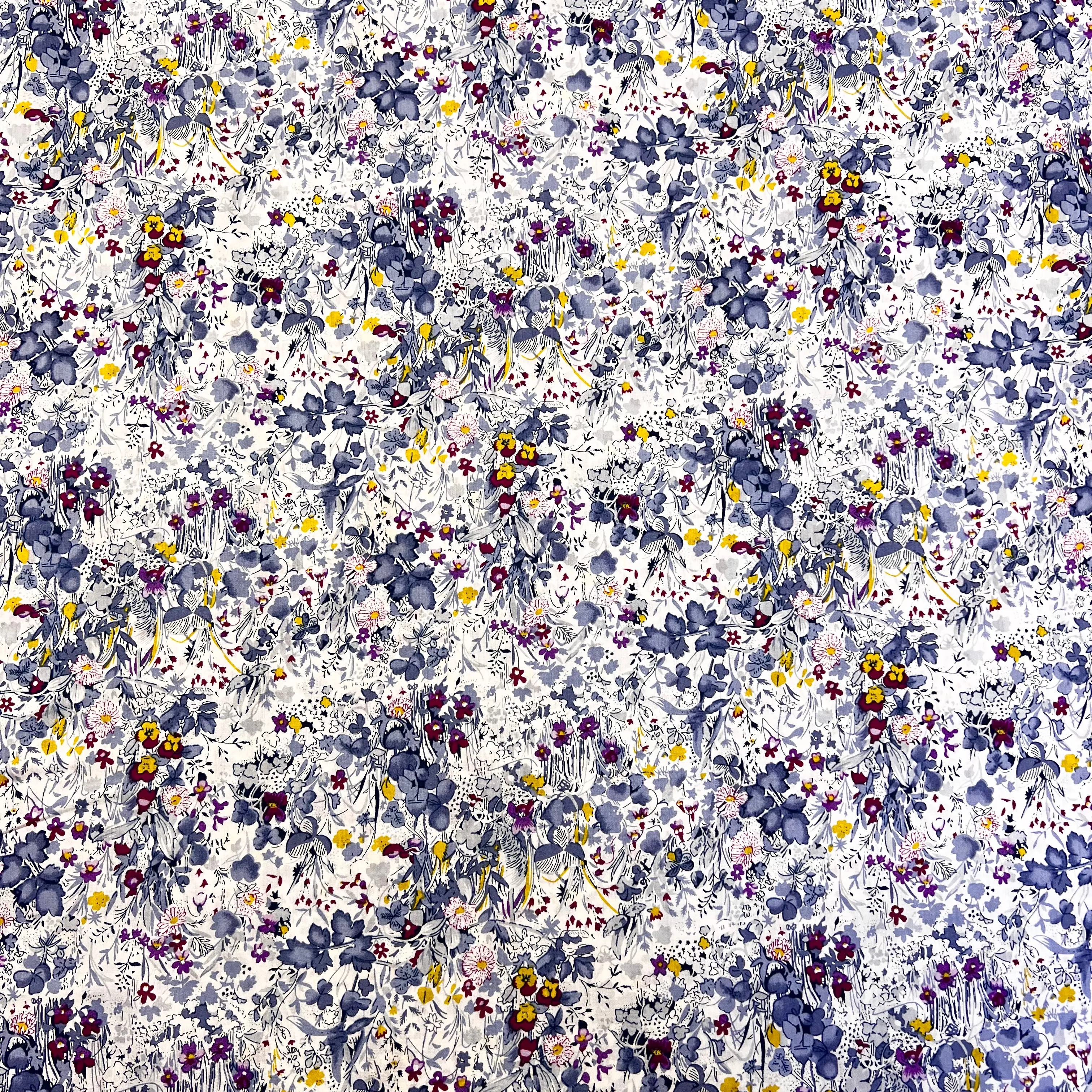 Hyacinth Field Cotton Lawn - Copen
