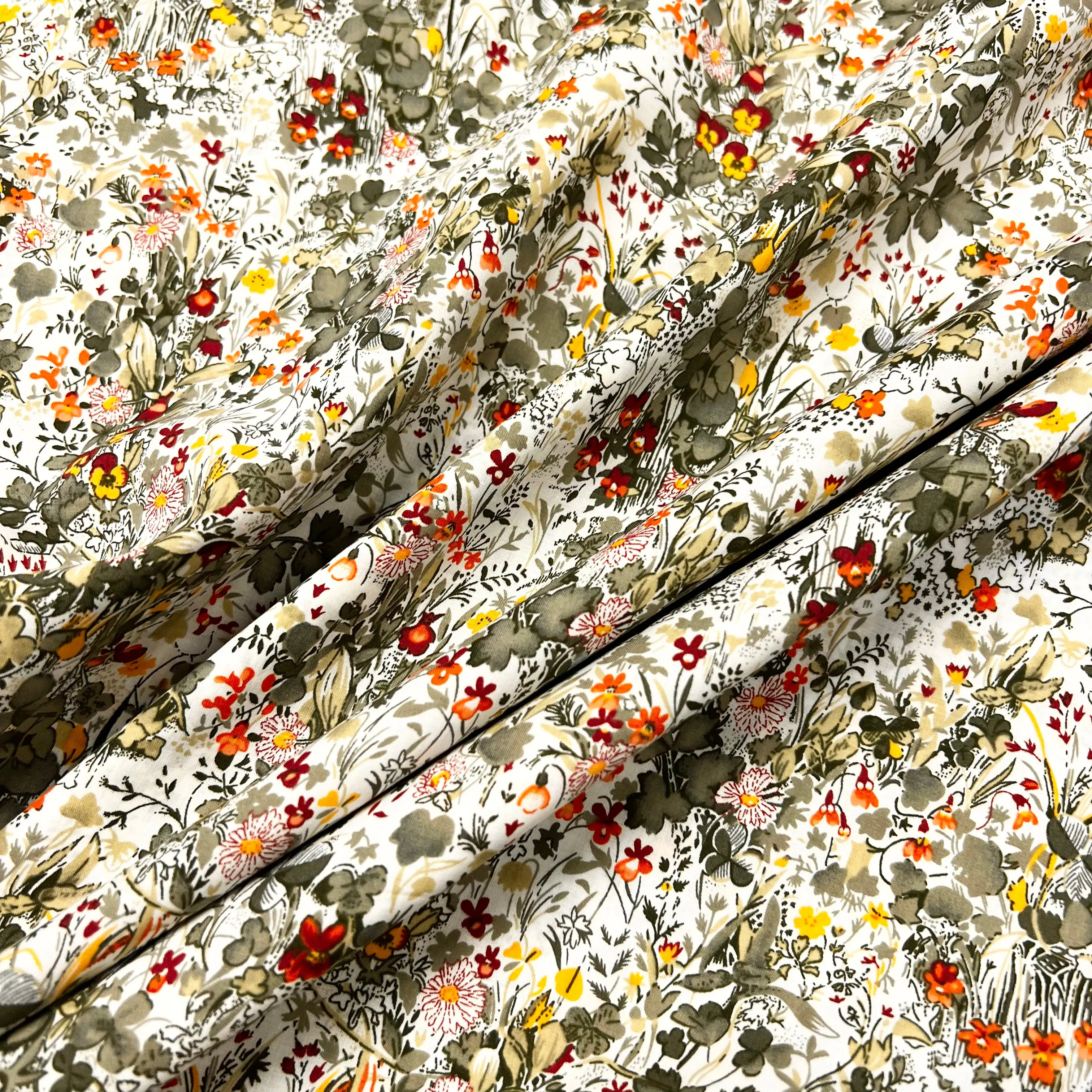 Hyacinth Field Cotton Lawn - Sage