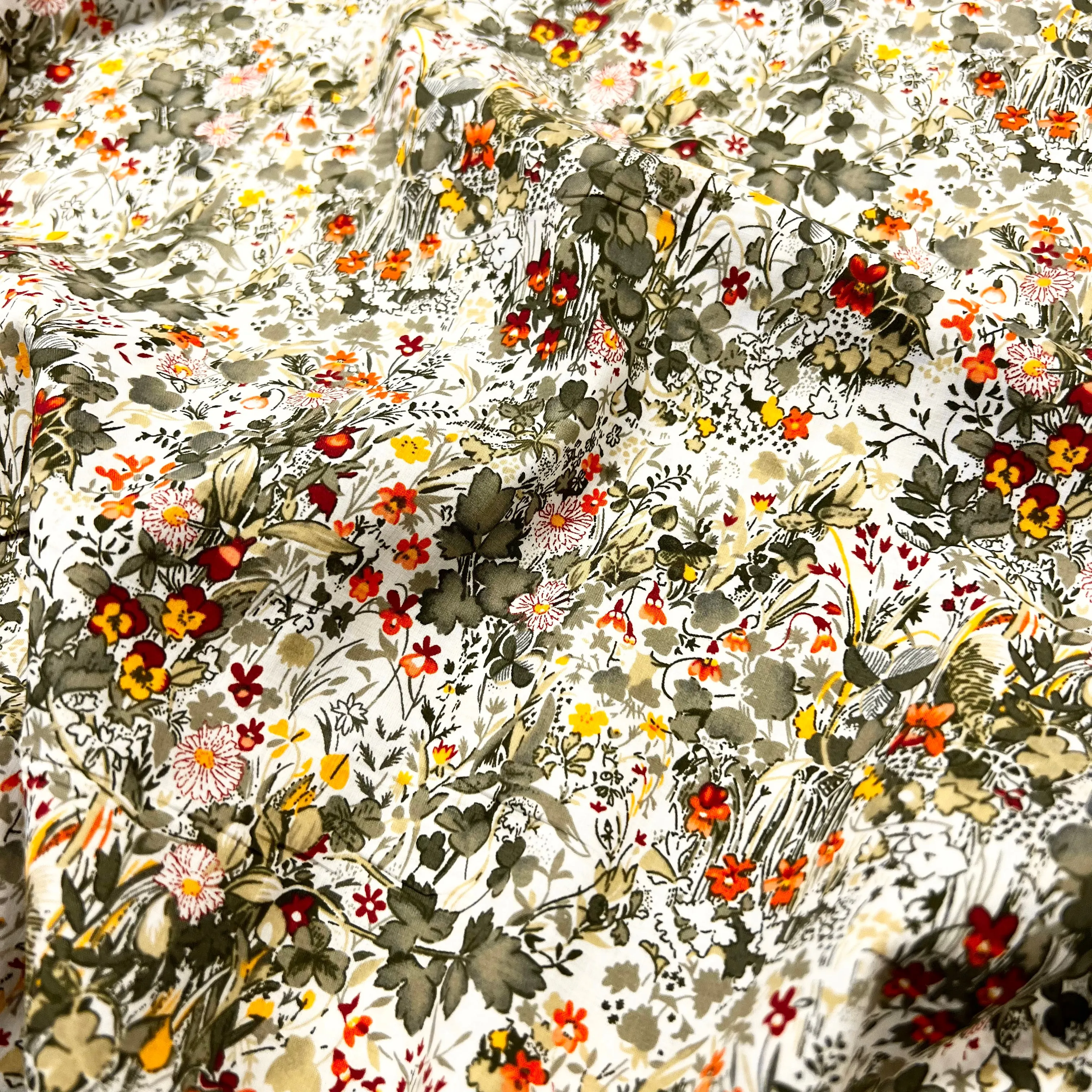 Hyacinth Field Cotton Lawn - Sage