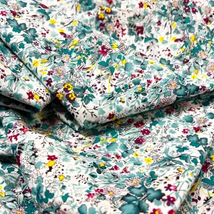 Hyacinth Field Cotton Lawn - Teal