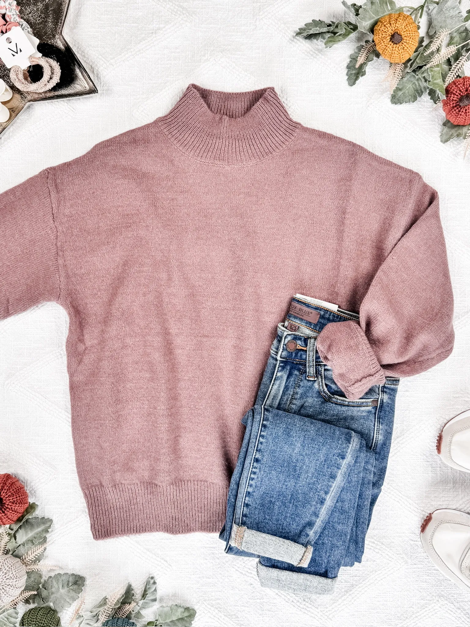 IN STOCK Molly Sweater - Mauve FINAL SALE