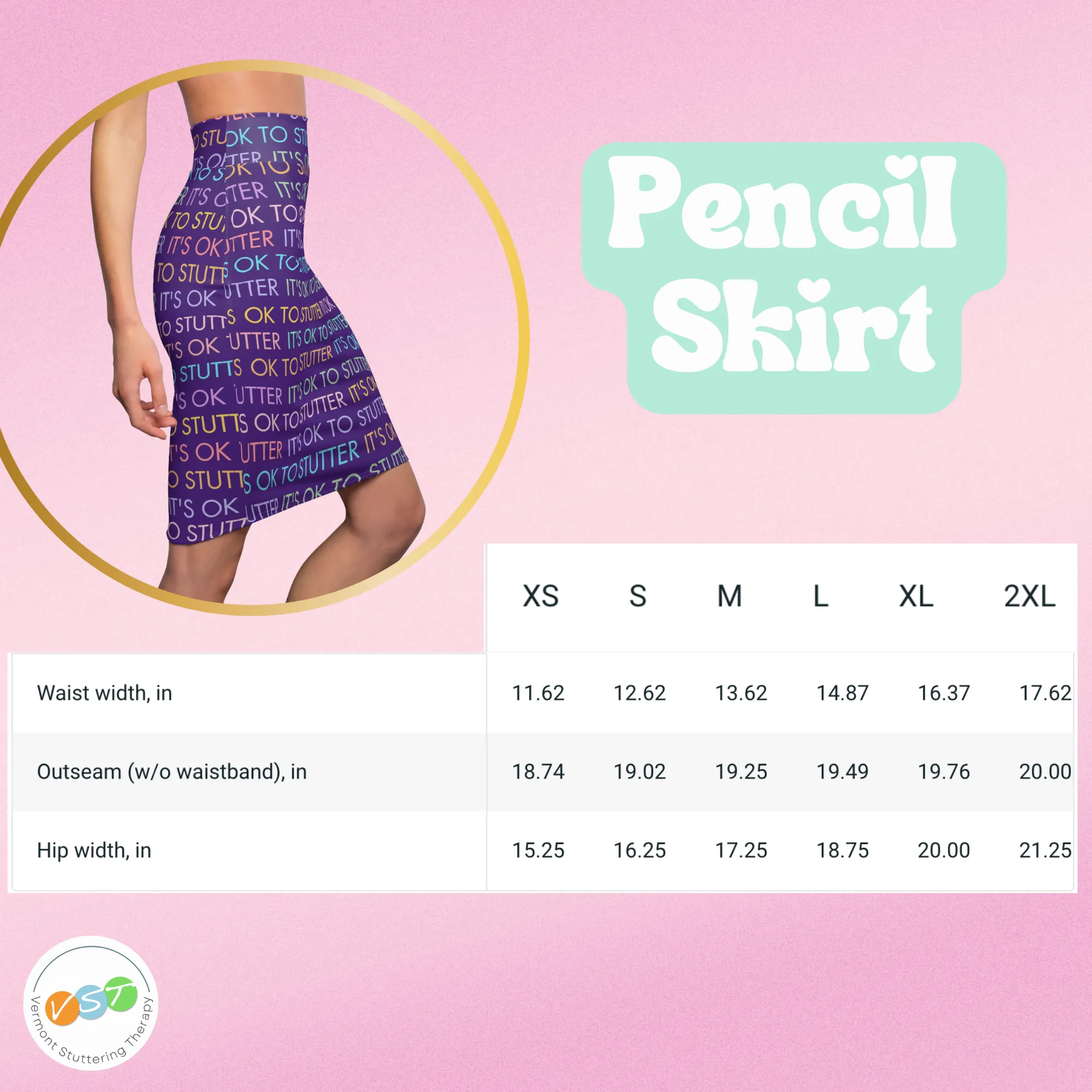 It's OK to Stutter Women's Pencil Skirt