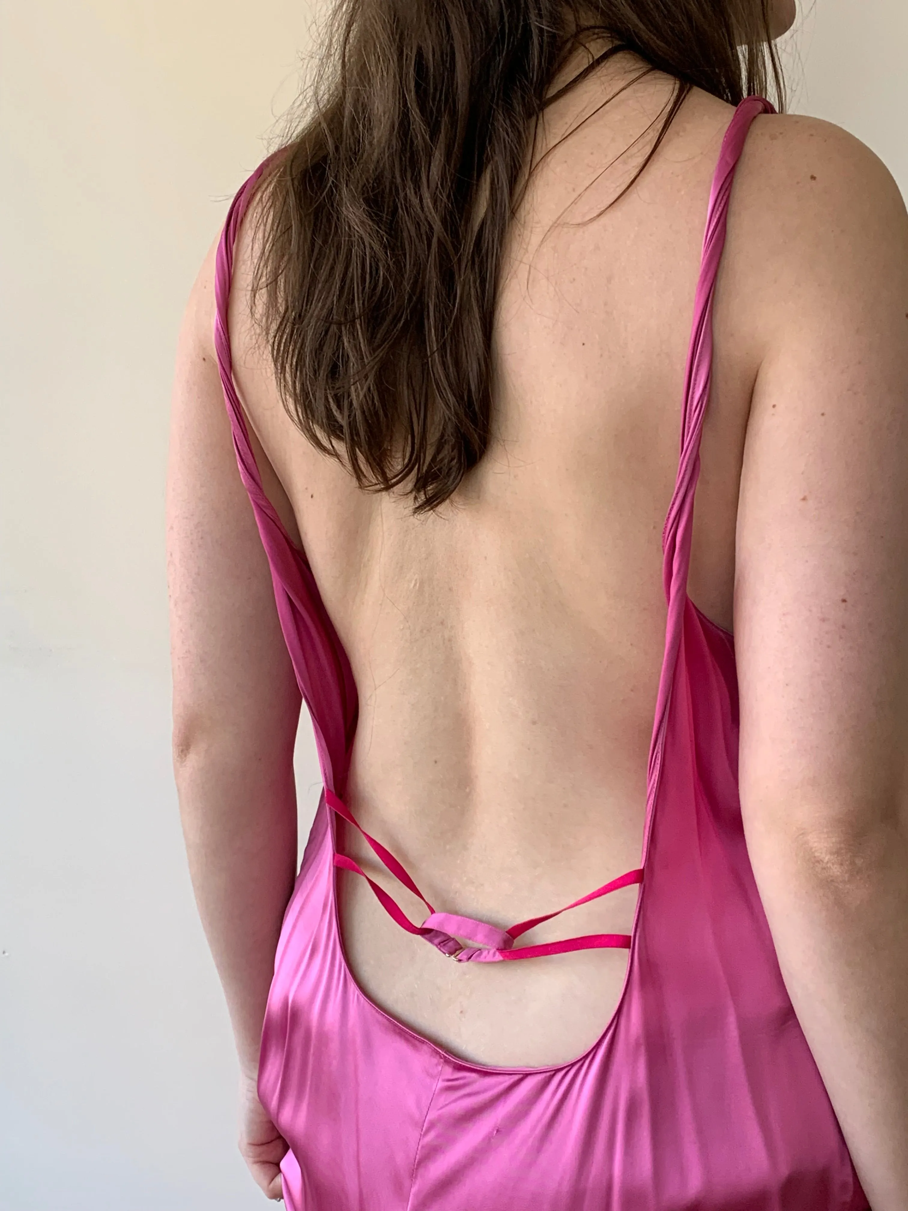 Jacquemus pink maxi dress