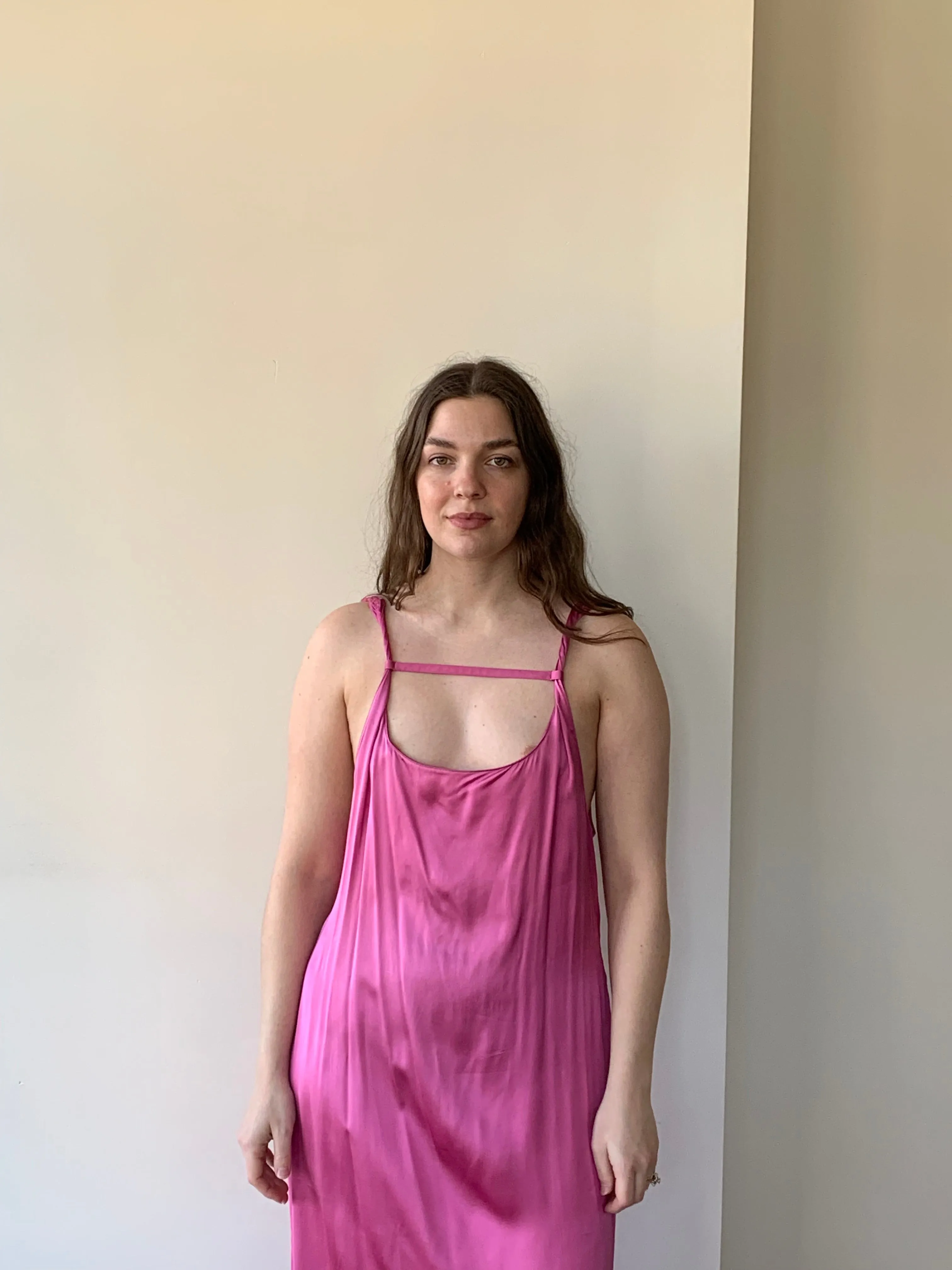 Jacquemus pink maxi dress