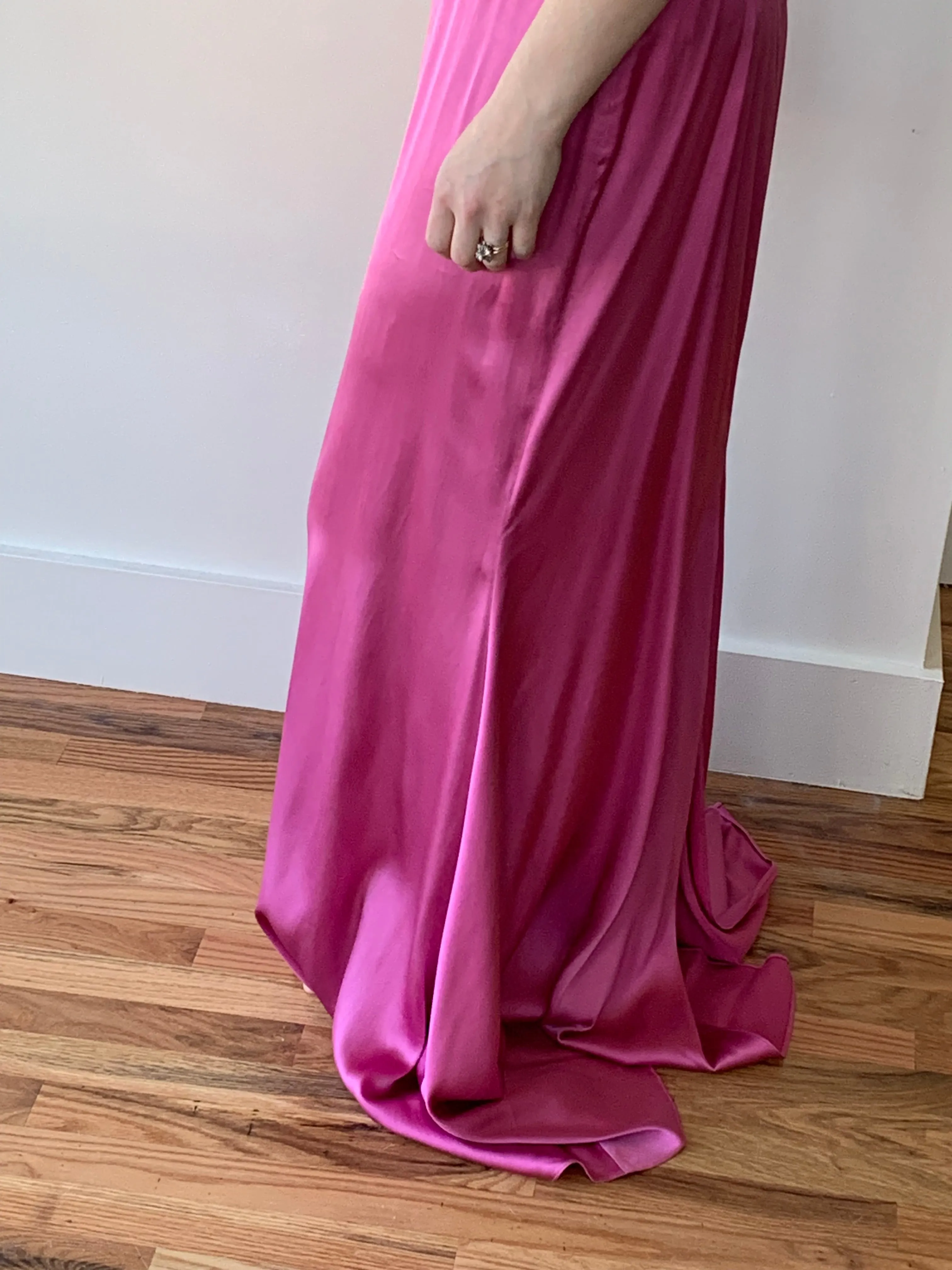 Jacquemus pink maxi dress