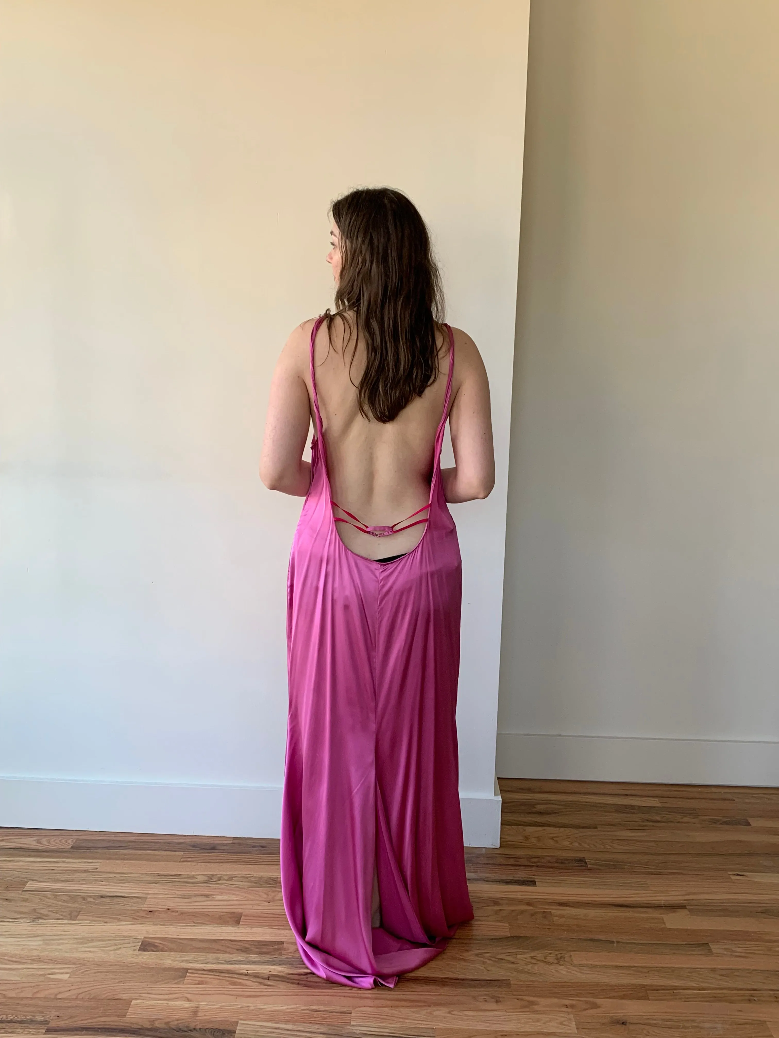 Jacquemus pink maxi dress