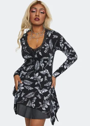 Jawbreaker Herbal Bat 70's Top Black