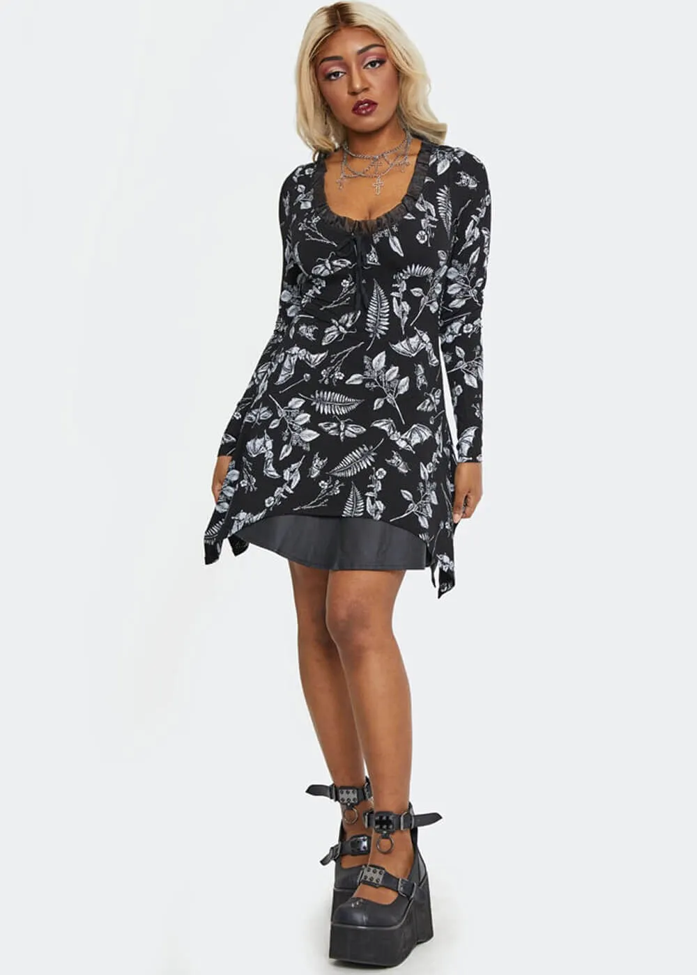 Jawbreaker Herbal Bat 70's Top Black