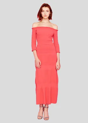 Kari - Ruched Jersey Midi Dress