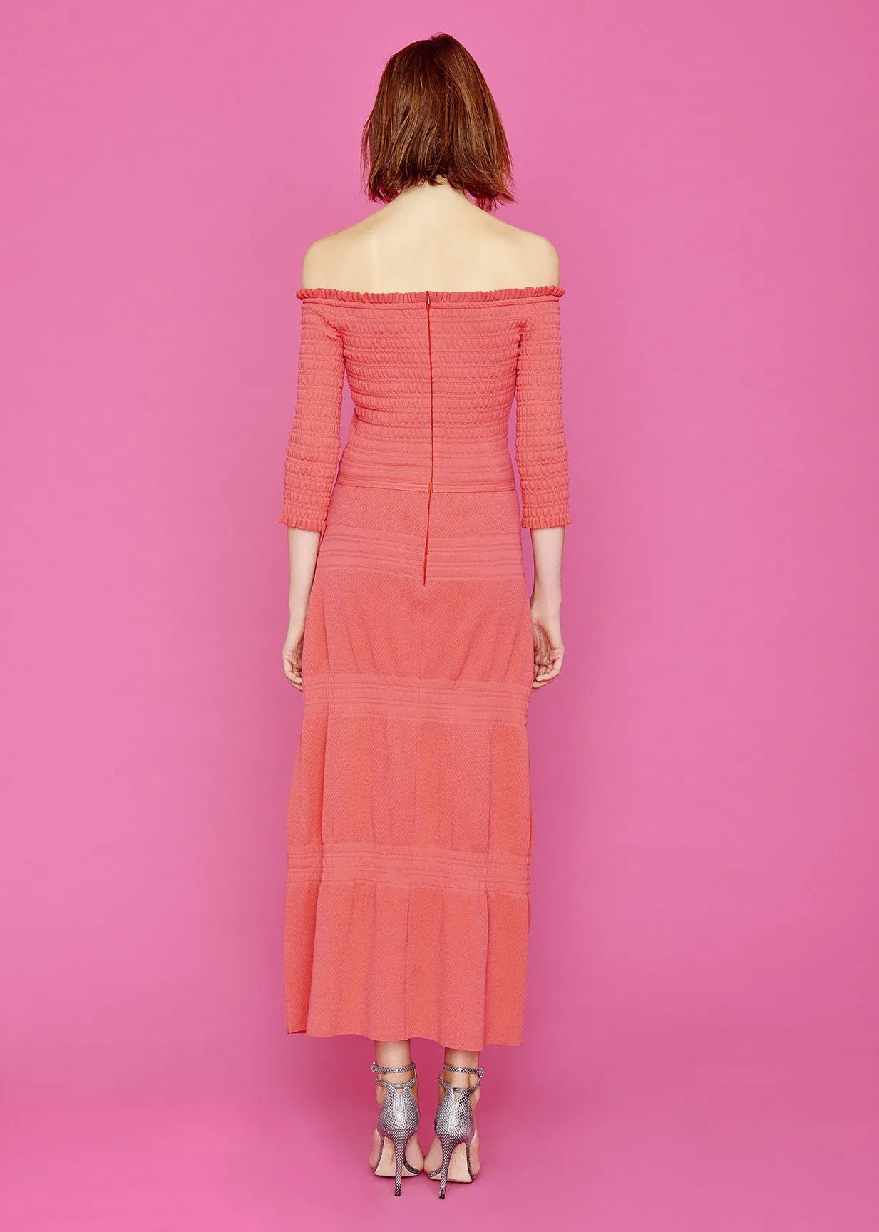 Kari - Ruched Jersey Midi Dress
