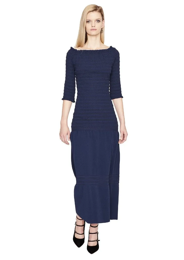 Kari - Ruched Jersey Midi Dress