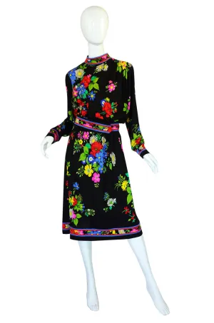 Late 1970s Leonard Silk Jersey Dress
