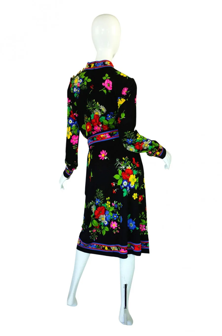 Late 1970s Leonard Silk Jersey Dress