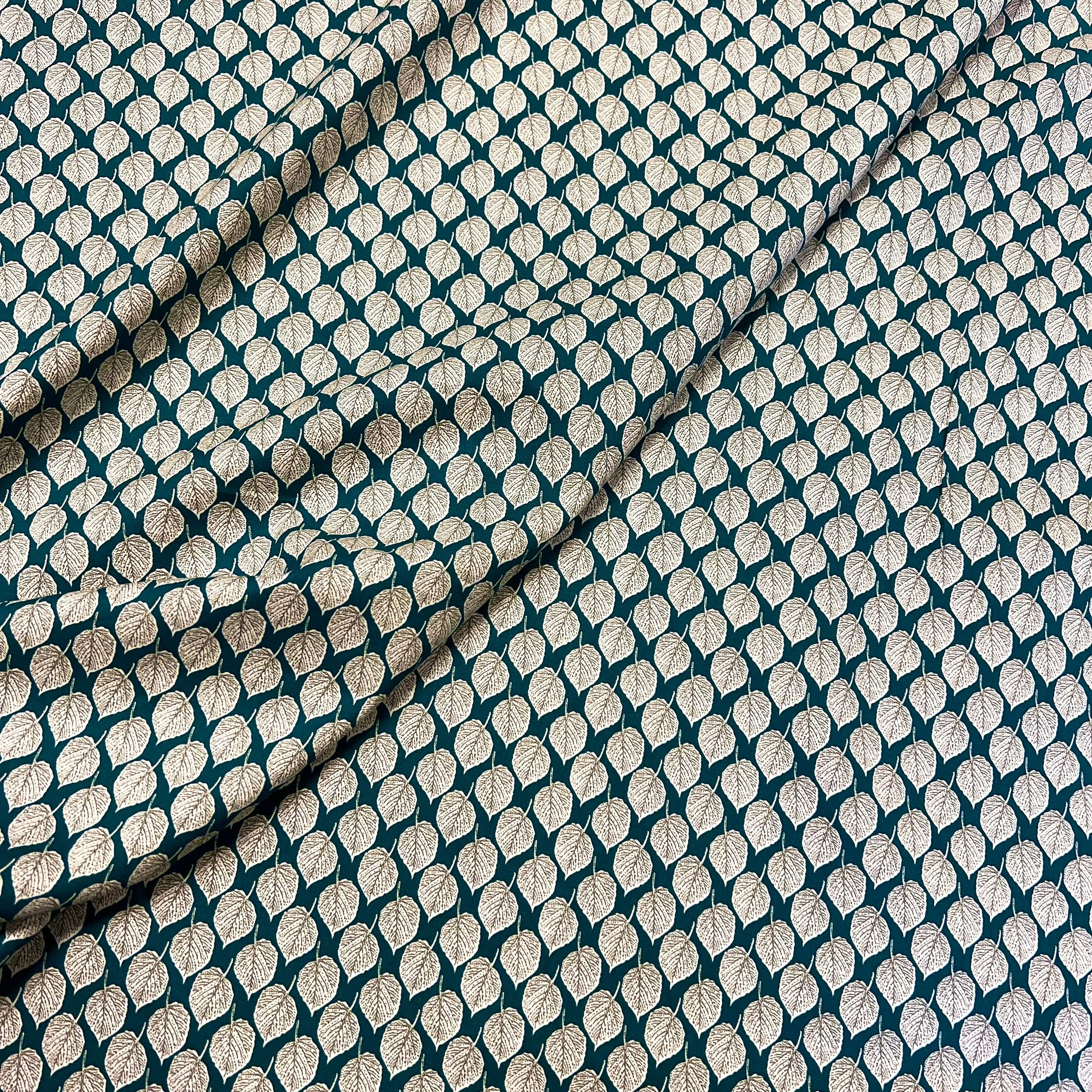 Leaves | Cotton Lawn | Teal
