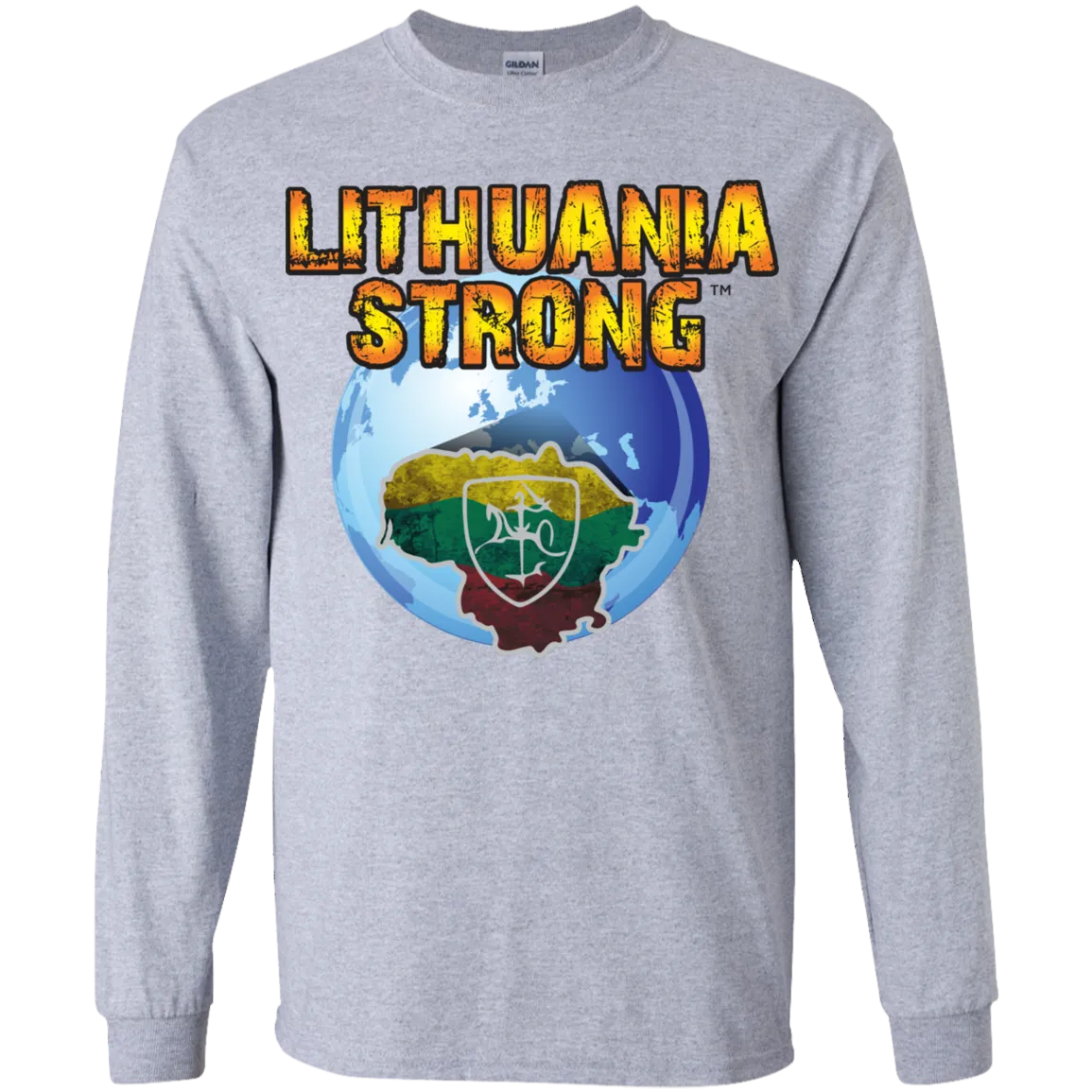 Lithuania Strong - Boys Youth Classic Long Sleeve T-Shirt