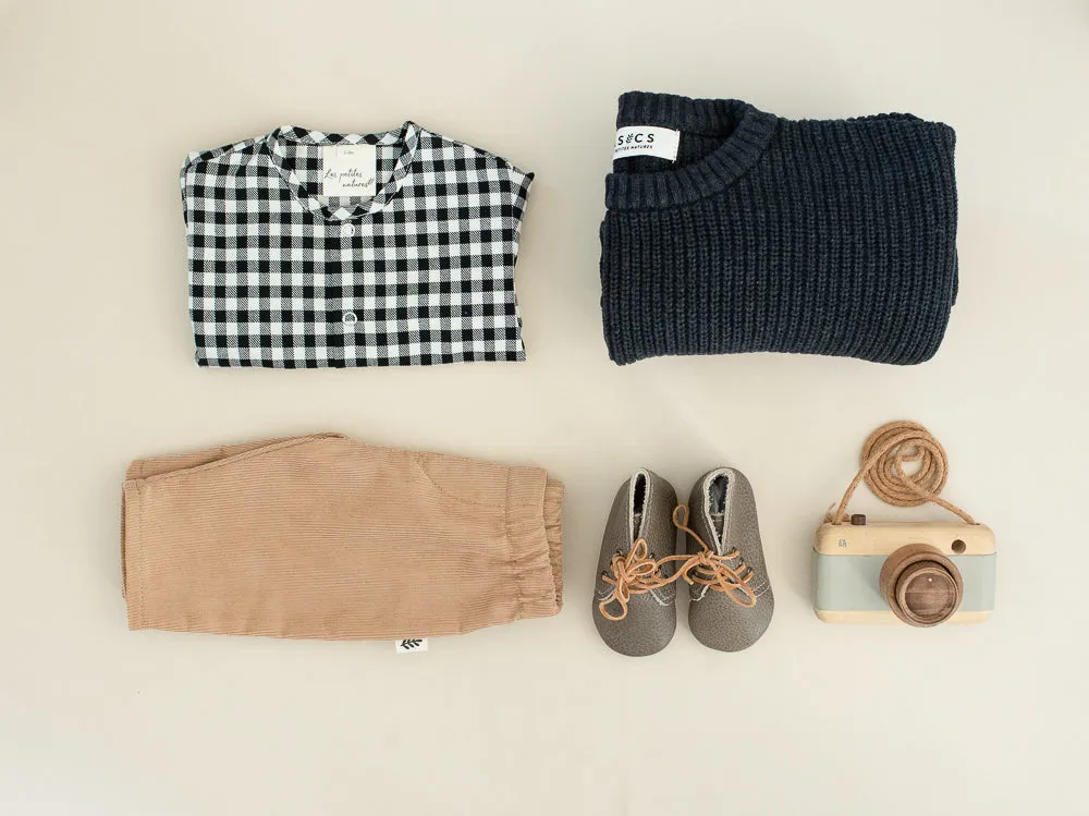 Longsleeve shirt - Gingham Cream