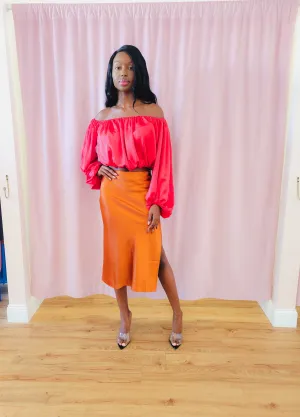 Lose Me Skirt - Cognac