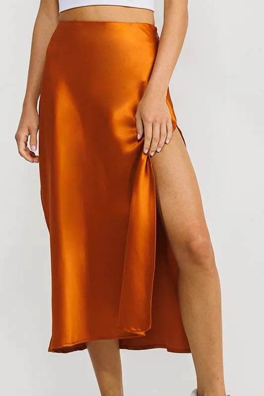 Lose Me Skirt - Cognac