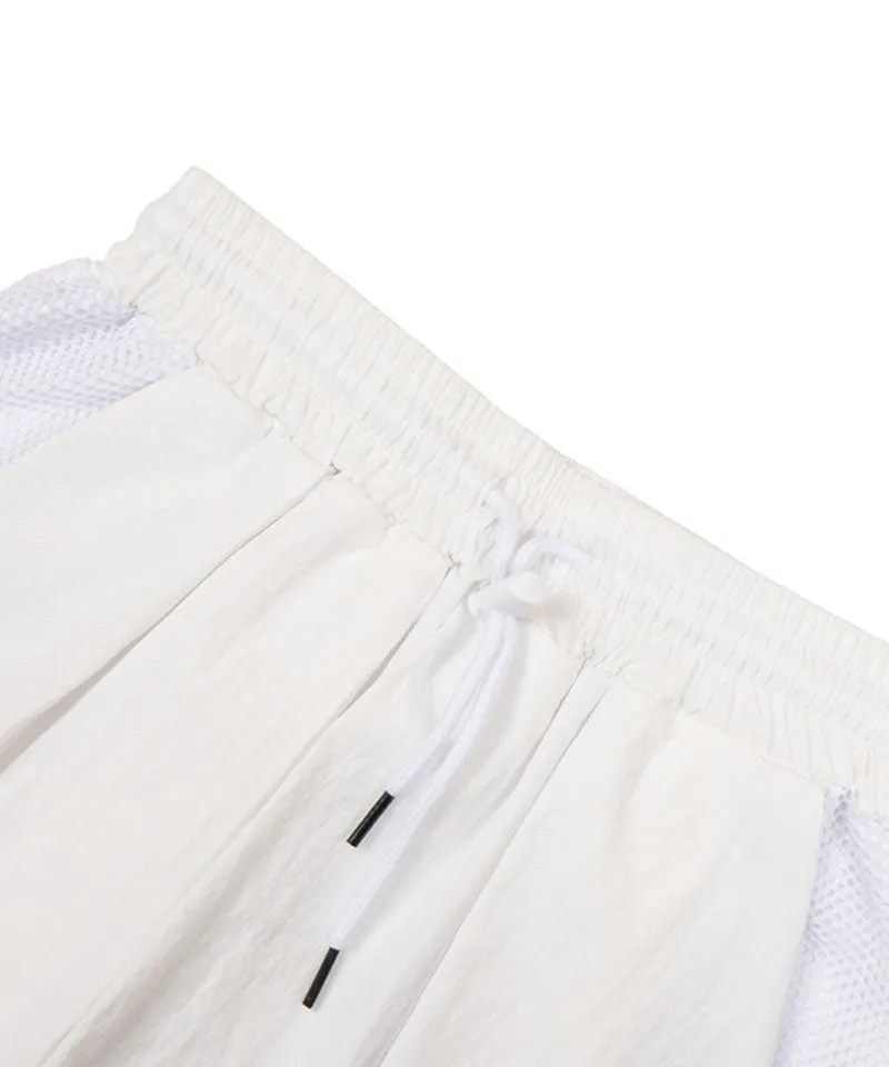 MACKY Golf: Mesh Pintuck Flared Skirt - White