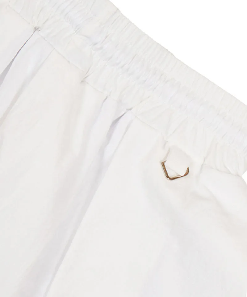 MACKY Golf: Mesh Pintuck Flared Skirt - White