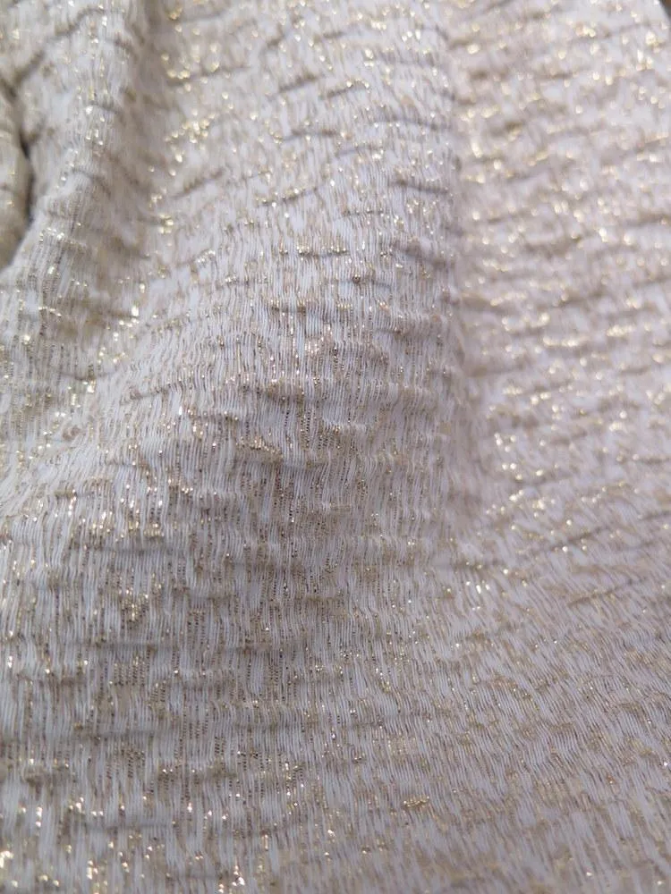 Maje Women's Skirt: Gold Cotton Blend Size 1, Pre-owned