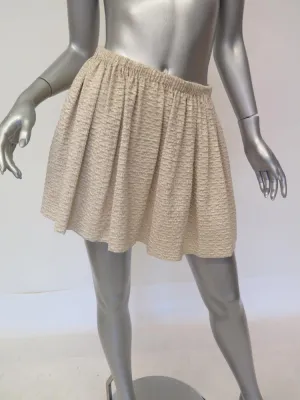 Maje Women's Skirt: Gold Cotton Blend Size 1, Pre-owned
