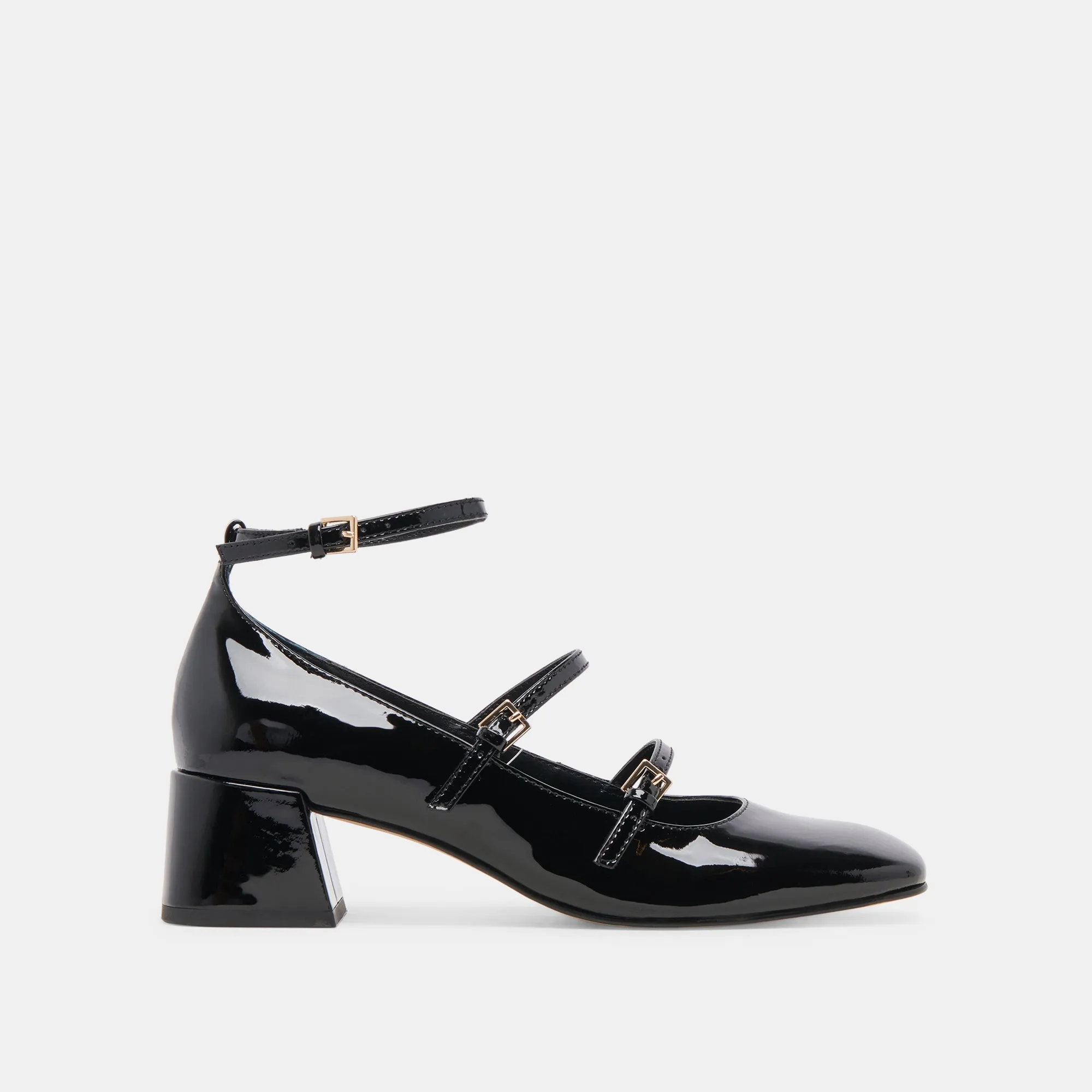 MEADOW HEELS MIDNIGHT PATENT LEATHER - re:vita