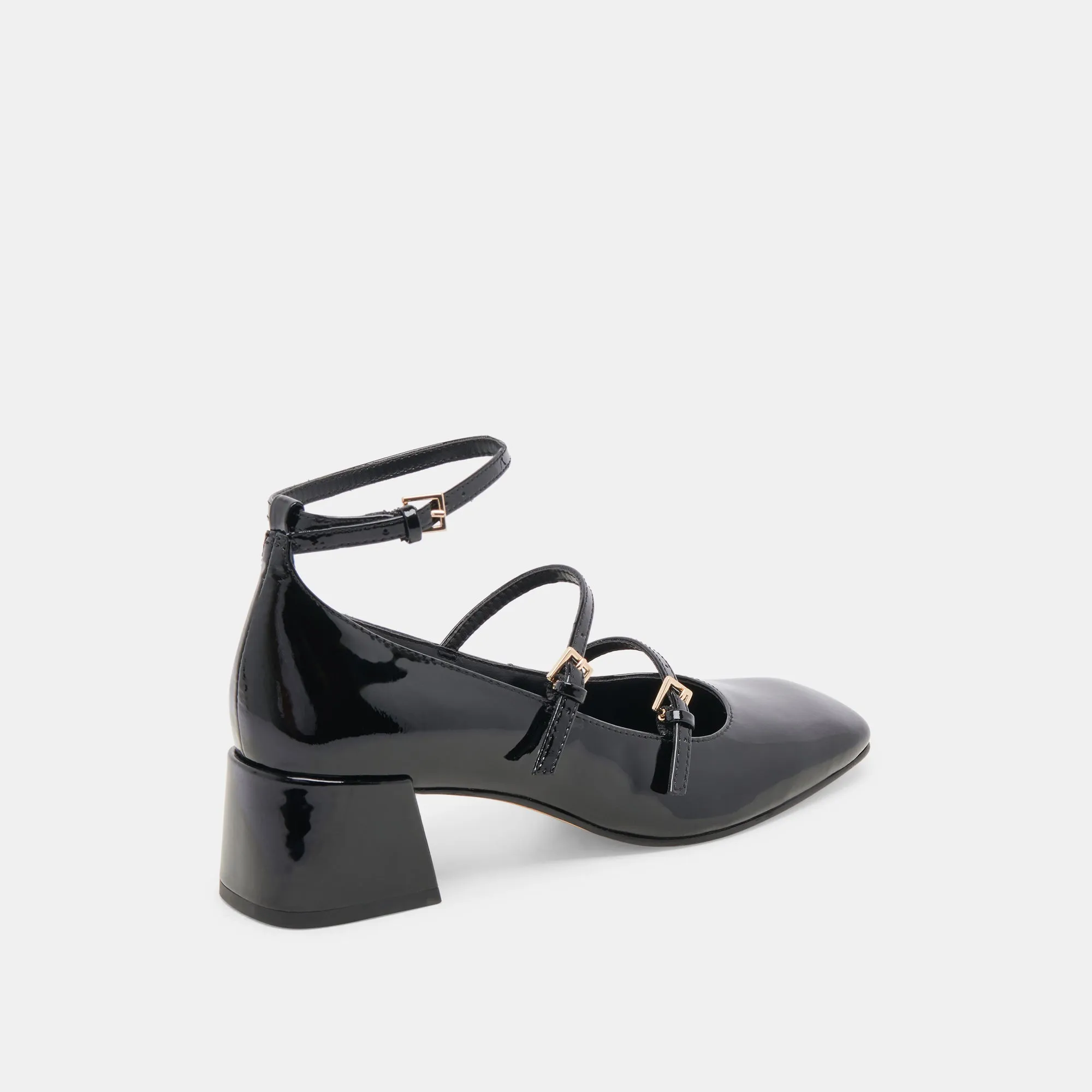 MEADOW HEELS MIDNIGHT PATENT LEATHER - re:vita