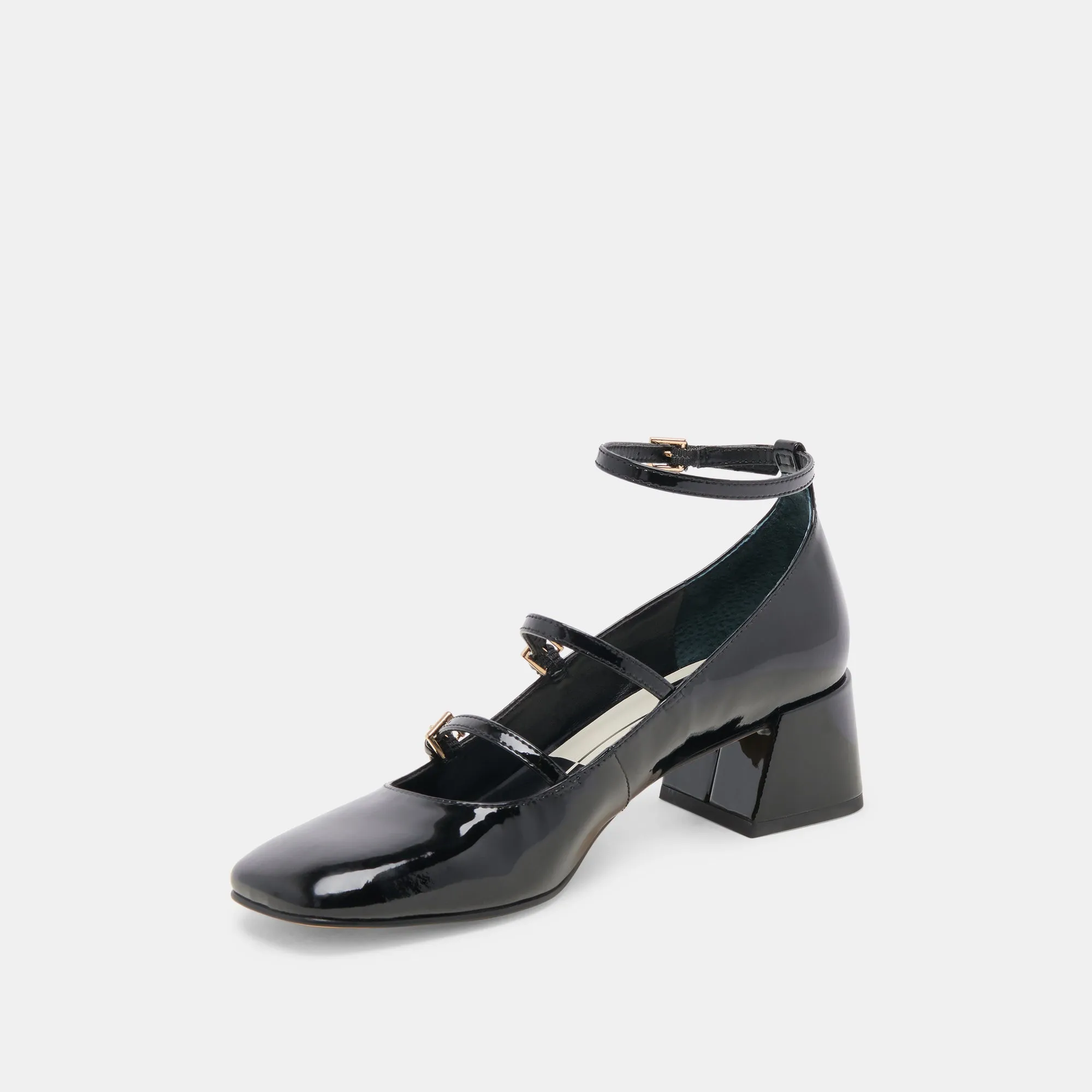 MEADOW HEELS MIDNIGHT PATENT LEATHER - re:vita