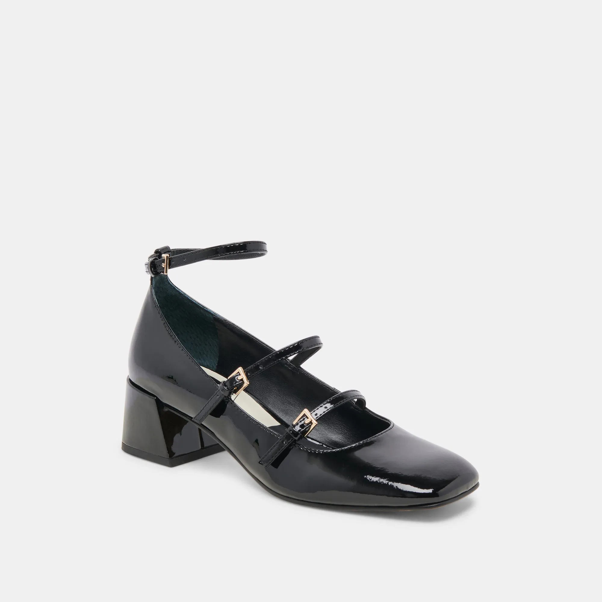 MEADOW HEELS MIDNIGHT PATENT LEATHER - re:vita