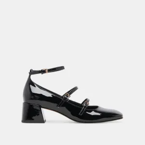 MEADOW HEELS MIDNIGHT PATENT LEATHER - re:vita