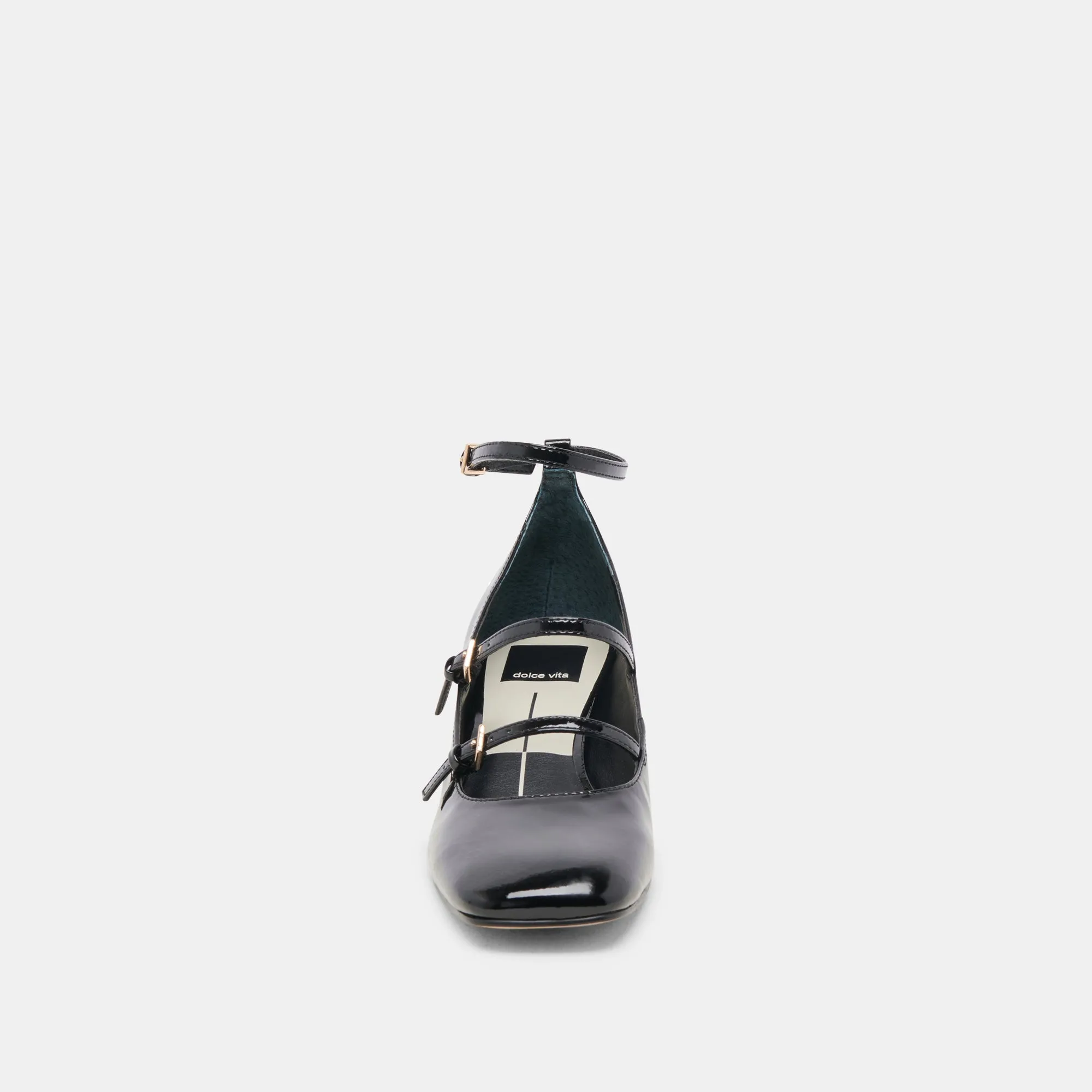 MEADOW HEELS MIDNIGHT PATENT LEATHER - re:vita