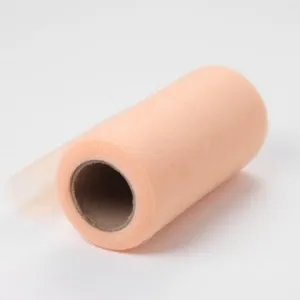 Melon Orange Tulle Fabric