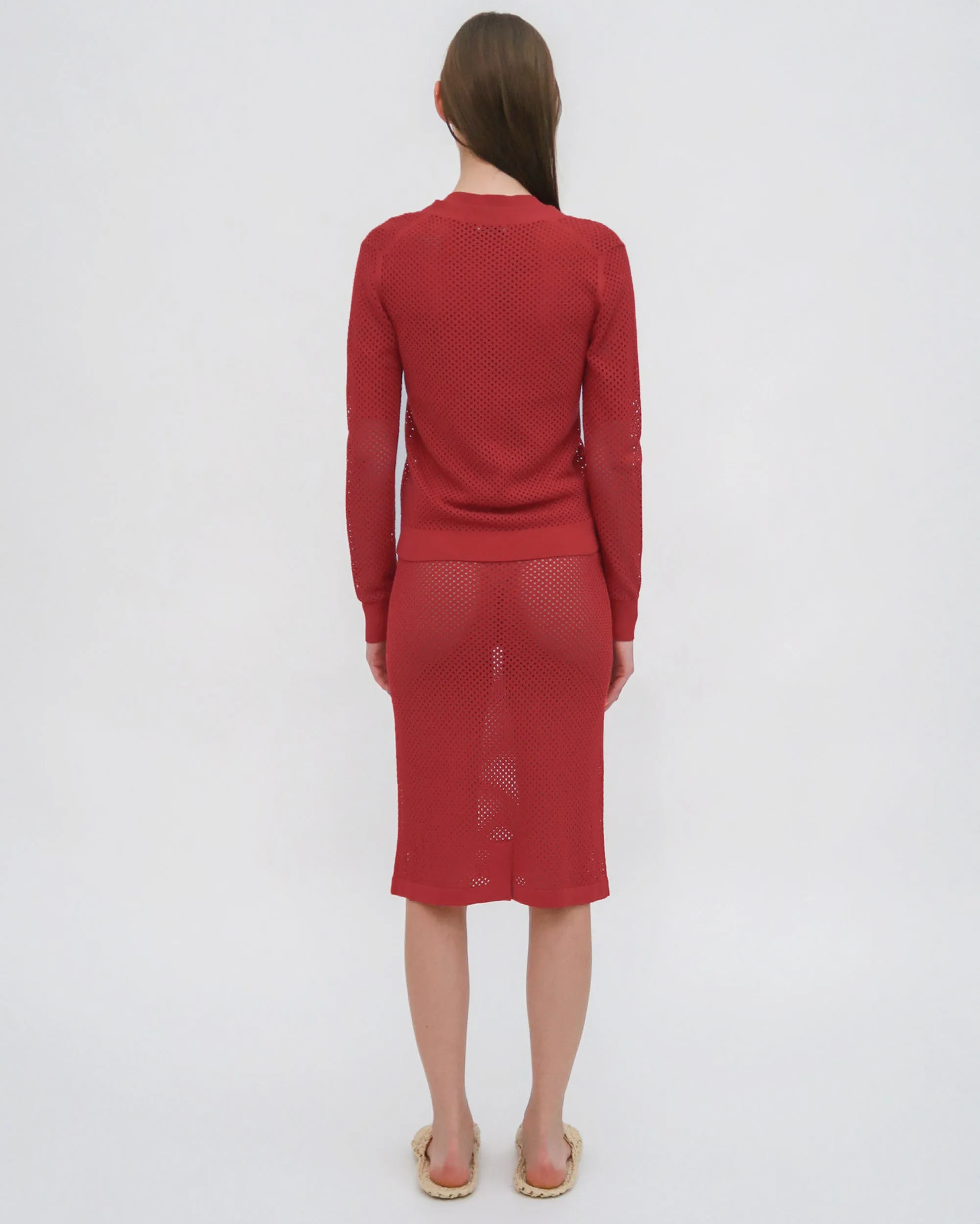 MESH MIDI SKIRT