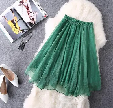 Midi Knee Length Skirts