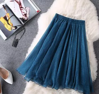 Midi Knee Length Skirts