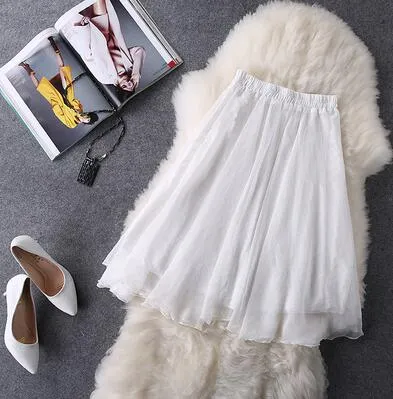 Midi Knee Length Skirts
