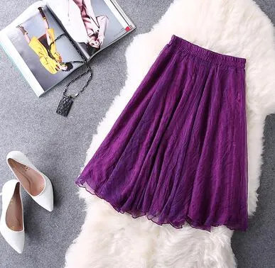 Midi Knee Length Skirts