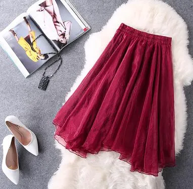 Midi Knee Length Skirts