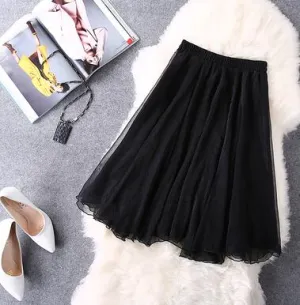 Midi Knee Length Skirts