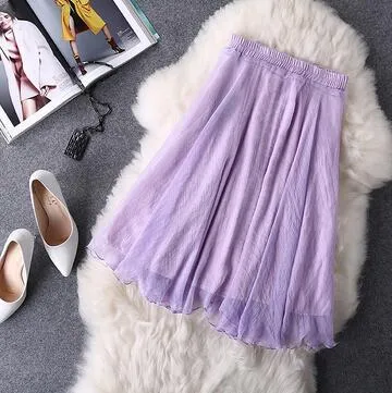 Midi Knee Length Skirts