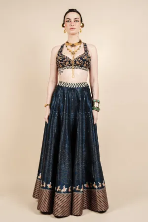 Midnight Blue Skirt Set - Ready to Ship