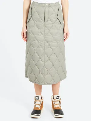 Military Snap Button Down Skirt